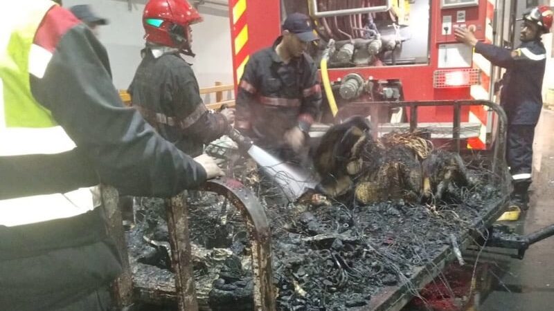 incendie pompier med V AIRPORT
