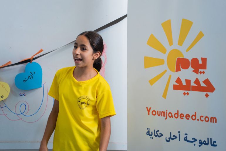 طفلة فلسطينية فازت بجائزة خلال مشاركتها في برنامج يوم جديد