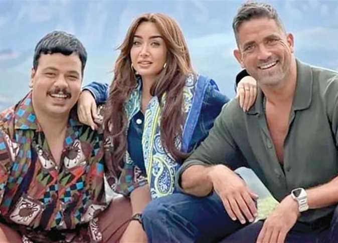 أمير كرارة وهنا الزاهد ومصطفى غريب فى فيلم «الشاطر» - صورة أرشيفية