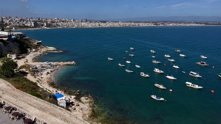 لقطات عامة الكورنيش الجنوبي لمدينة اللاذقية